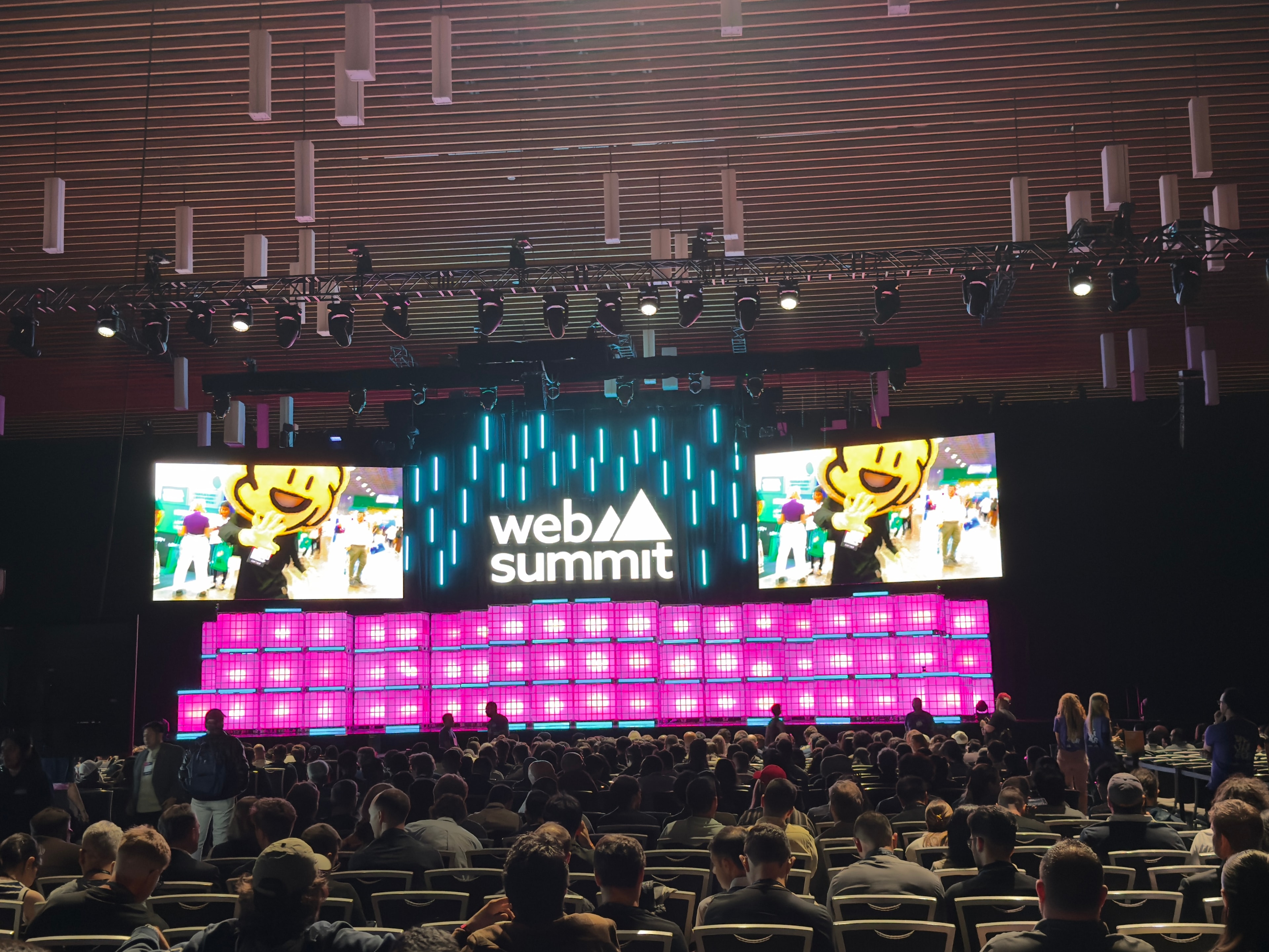 Cybinity booth at Web Summit Vancouver 2026 with ThreatARC demo on screen